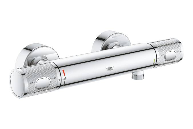 34827000 Grohtherm 1000 Performance Pro Термостат для душа внешнего монтажа 1/2", хром (замена 34776000), фото 1